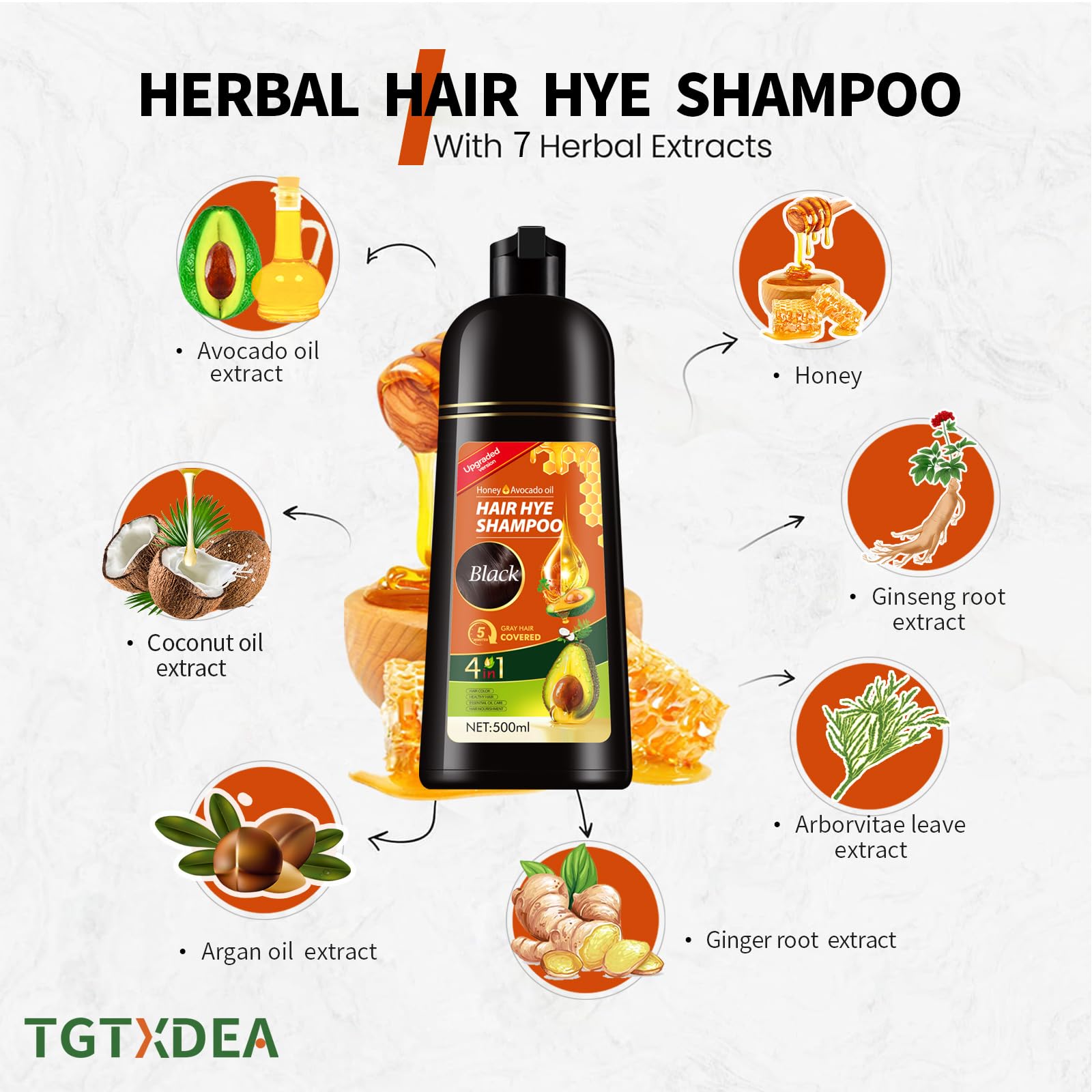 Amazon.com: Magic Black Hair Dye Shampoo 3 en 1 para mujeres y